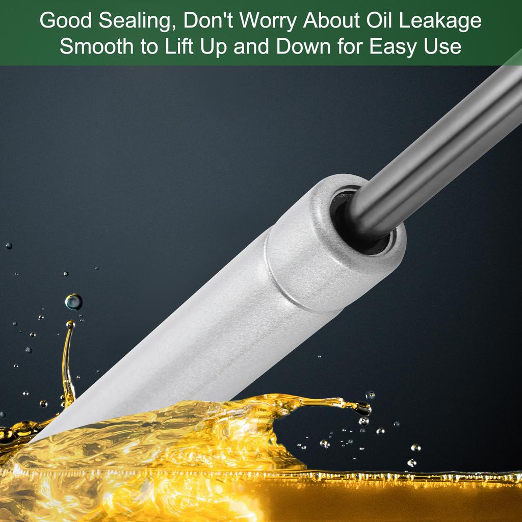 Motoforti Universal Lift Support Strut Gas Spring 500mm/20 Inch 225Ib/1000N/100kg Metal Silver Tone 2 Pieces