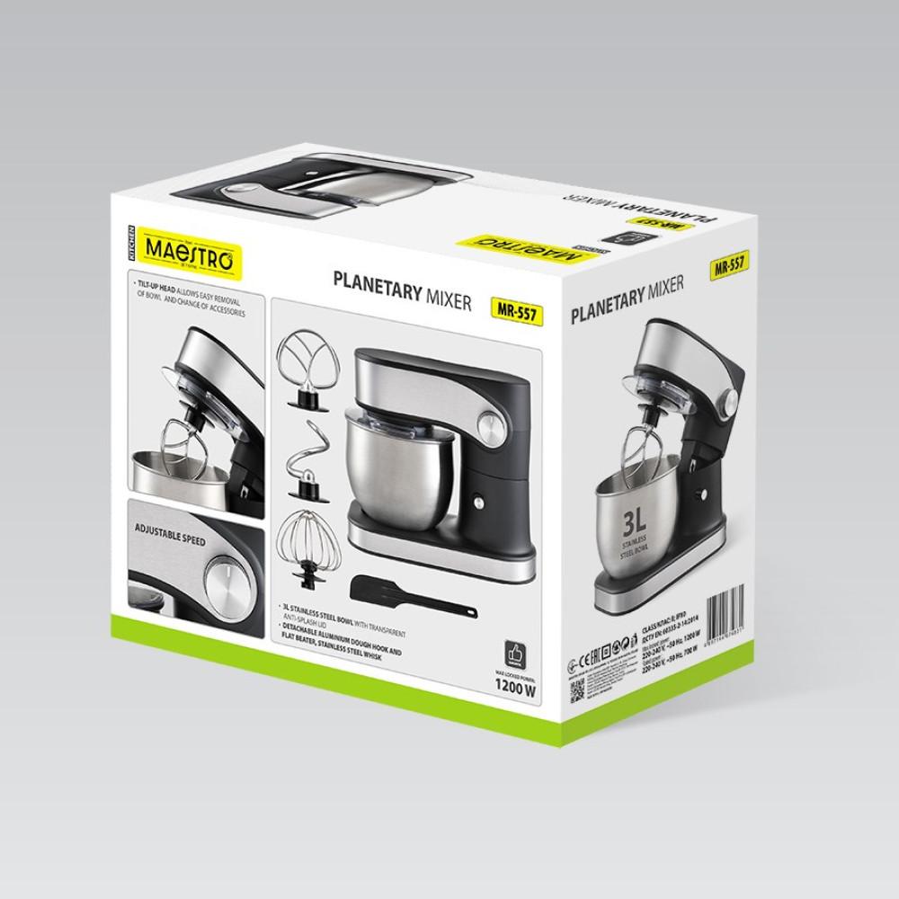 Planetenrührwerk mit 3L Schüssel, 1200W Mr-557 Maestro