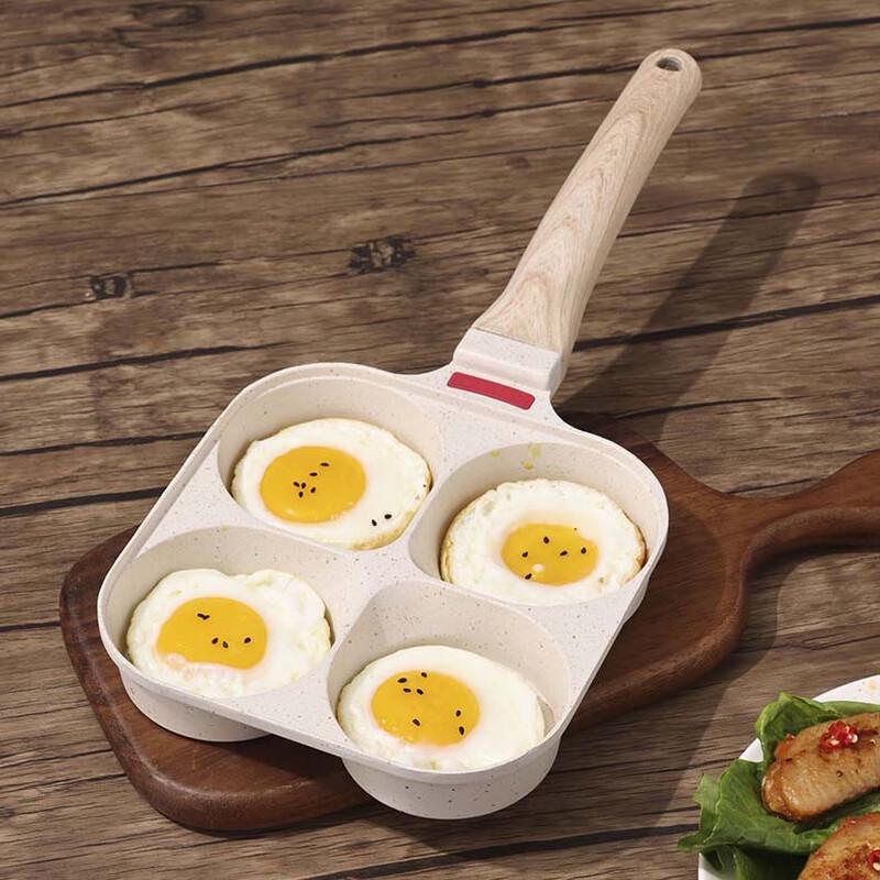 Four-Hole Non-Stick Maifan Stone Frying Pan