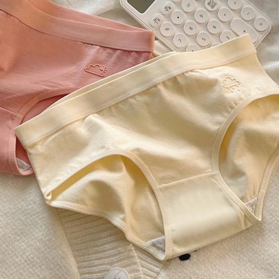 Women's Cotton Underwear Mid Waist No Show Panties Soft Breathable Full Coverage