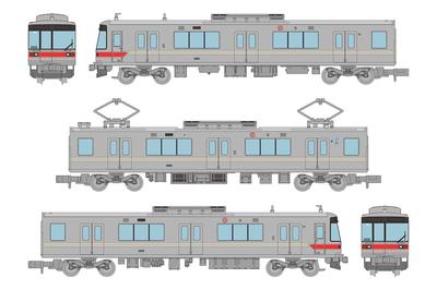 Železniční kolekce Železniční kolekce Nagano Elektrická dráha Řada 3000 Sada 3 vozů A Potřeby pro dioráma