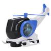 Brinquedo de Avião Transformável Elétrico Modelo de Helicóptero Brinquedo Modelo de Helicóptero Giratório com Luz e Música para Crianças Acima de 1 Ano Azul