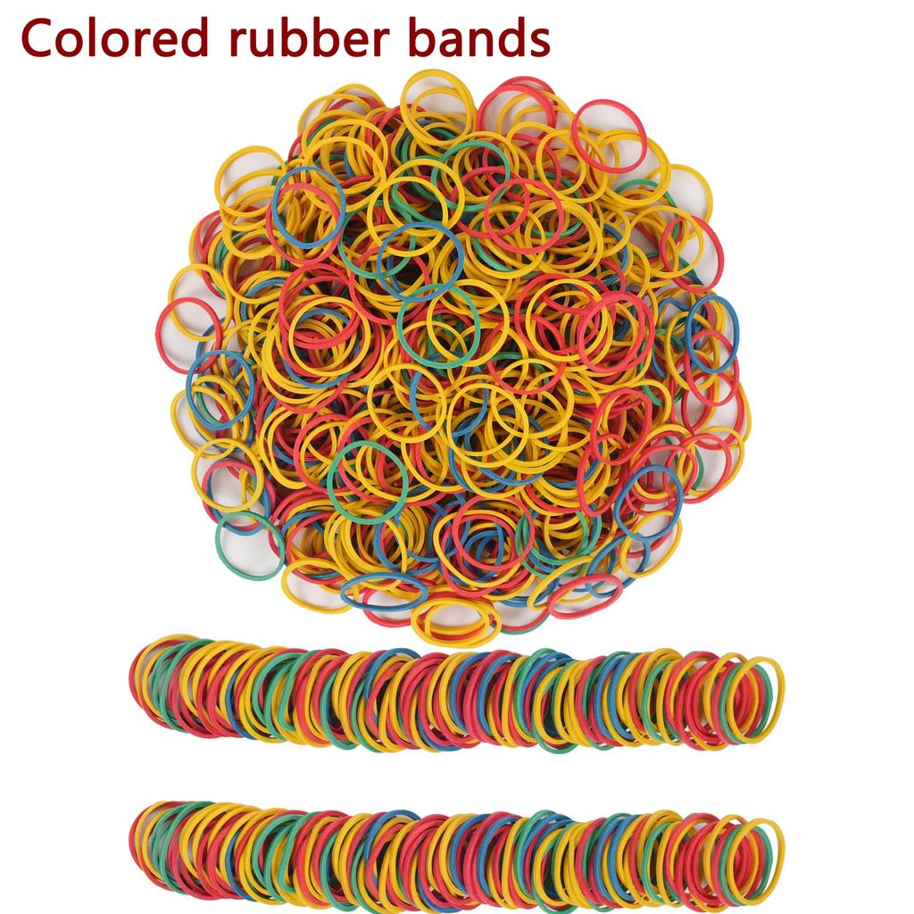 Colored Rubber Bands Elastic Rubber Bands Multi-Color Rubber Bands Office Supplies Multi-Purpose Colored Rubber Bands