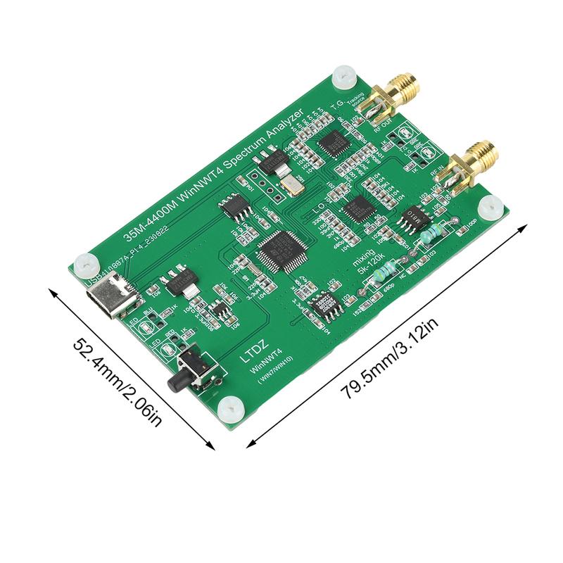 Spectrum Analyzer USB LTDZ_35M-4400M Spectrum Signal Source RF Frequency Domain Analysis Tool Sweep Bandwidth 35mHz-4400mHz