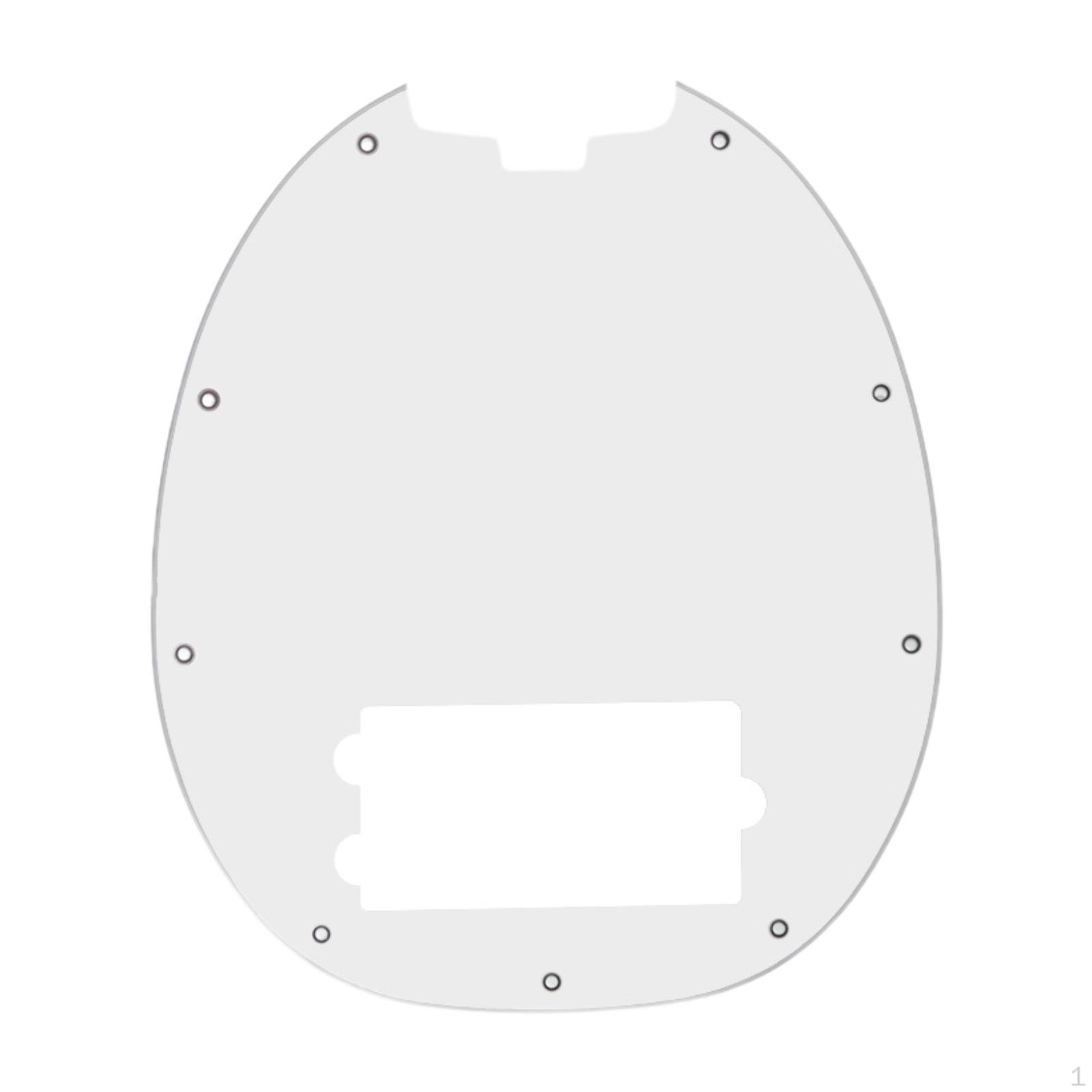 

9 Hole Bass Guitar Parts Accessories Anti Plates White