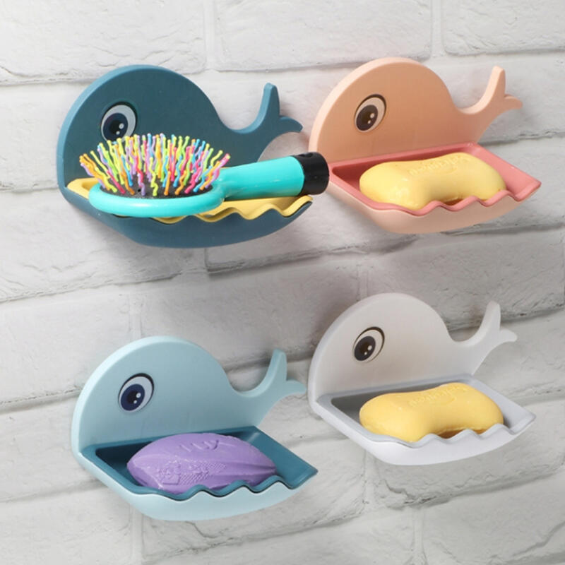 Flow Bathroom Wall-Mounted Draining Whale Soap Dispenser