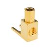 Cleqee Wandelt Bananenstecker in Gabelstecker um Goldene Lautsprecherkabel-Steckverbinder 8er-Pack Y-Gabelklemmen, L-förmig, Lötlos, (Y-Kabelschuhe), Plattiert,