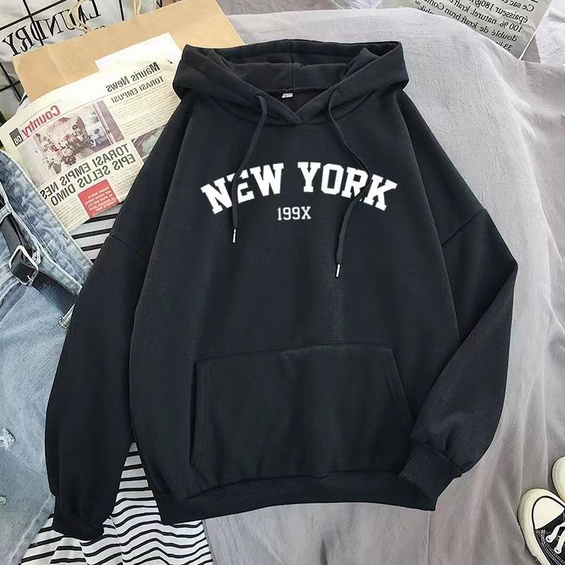 Europäische und Amerikanische Neue Herren- und Damenbekleidung Herbst und Winter Paare Lockeres Oberteil Fleece Hoodie Pullover