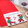 Runner de masă de Crăciun Față de masă de Crăciun Brodată cu Moș Crăciun Decorațiune Xmas Placemat pentru Masă de Intrare și