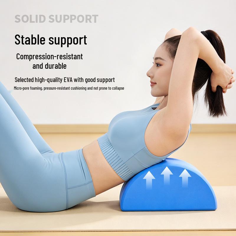 Non-slip Semi-circular Yoga Brick for Core Training and Balance Support