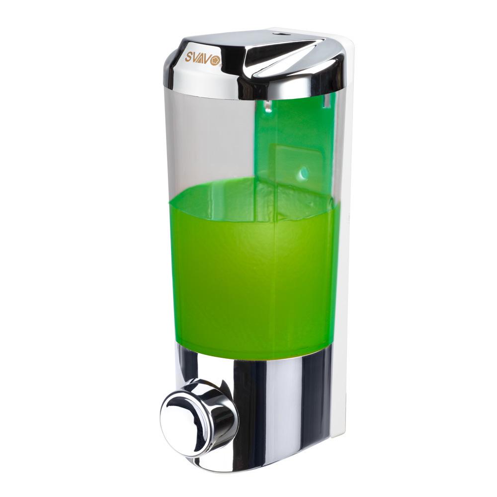 

Рыжий настенный дозатор для геля для душа с нажимным механизмом