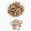 160 End Caps Jewelry Iron 10mm Cord Cap Findings Golden