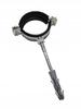 Single Clamp Bracket for Pipes 1/2” 21 - 26 Mm with Rubber and M8x80 Dowel
