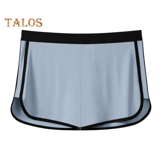 Pantalones cortos para hombre, ropa interior con forro triangular, cintura elástica, diseño de doble capa, pantalones 3 en 1, calzoncillos, culottes, calzoncillos tipo bóxer