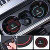 KJGK5 2Pcs Car Silicone Coaster Anti-Slip Water Cup Drink Mat For Skoda Octavia Kodiaq Fabia Superb Rapid Karoq Kamiq Roomster Citigo 