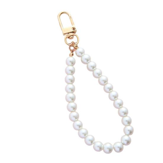 

Цепочка из искусственного жемчуга, леденец, украшение в виде буквы, винтажный анти-потерянный брелок для ключей, аксессуары для телефонов One Size E