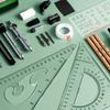Fortgeschrittenes Zeichenwerkzeug-Set, Zeichenwerkzeuge aus Edelstahl, Präzisions-Geometrie- und CAD-Werkzeuge, Mehrzweck-Set