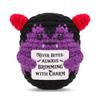 Crochet Positive Energy Demon Mini Pocket Hug Handmade Knitted Cartoon Doll Hand-woven Desktop Ornament Decor Birthday Gift