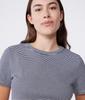 Petit Bateau Mirale Crew Neck Short Sleeve A0BOK XS T-Shirt Navy/Off-White