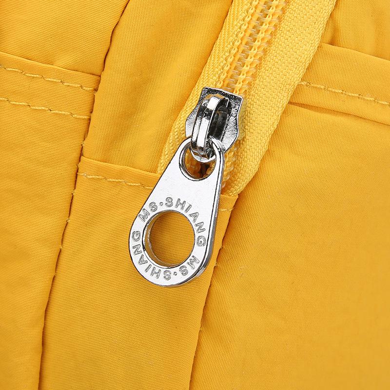 Multi-Compartment Large Capacity Shoulder Bag Women's Lightweight Nylon Bag Shoulder Crossbody Small Square Bag