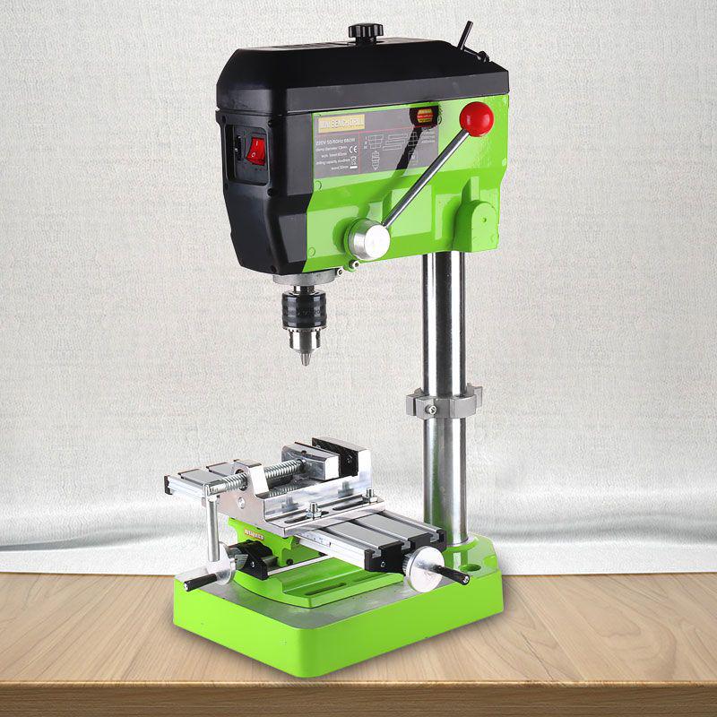 Multifunctional Desktop Electric Drill Press with Digital Display, 220V Industrial Grade Bench Drill for Household Use.