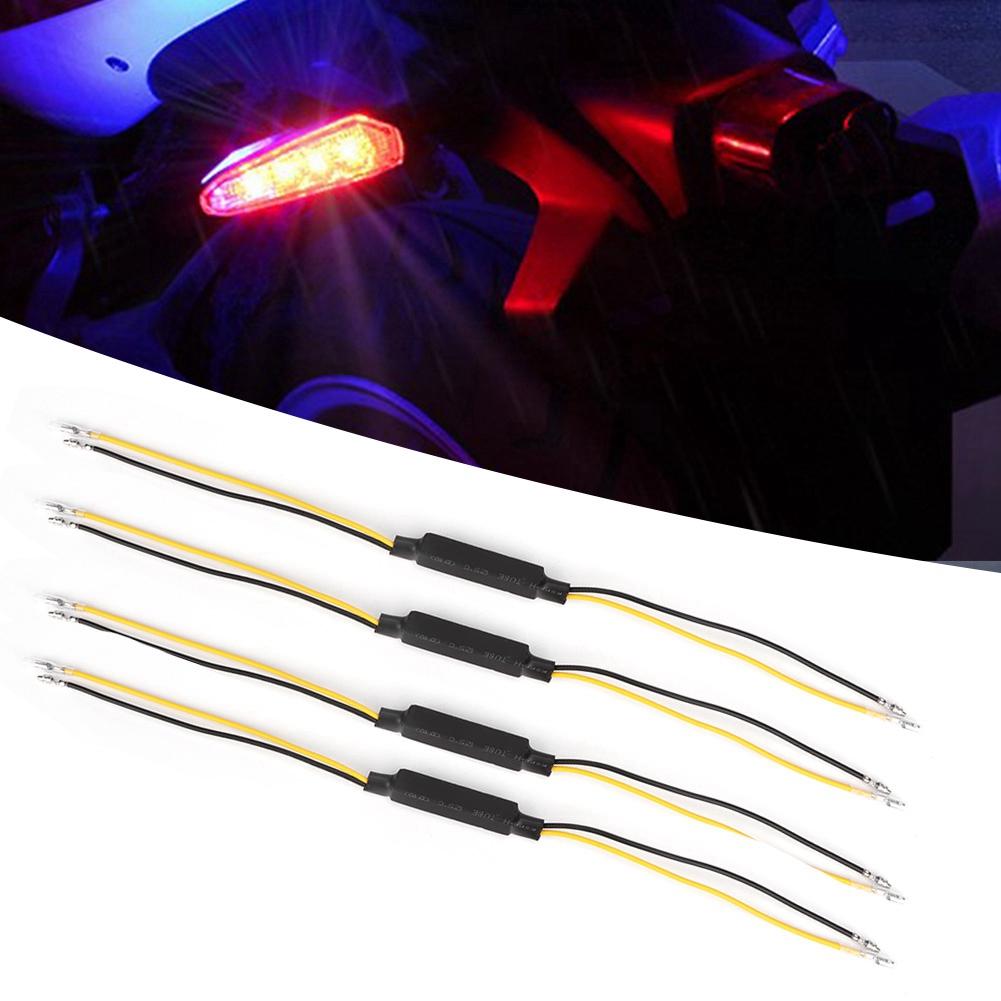 High Performance Motorcycle LED Turn Signal Decoder 20W Load Resistor Flashing Fixer for Quick Troubleshooting Flash Compatible