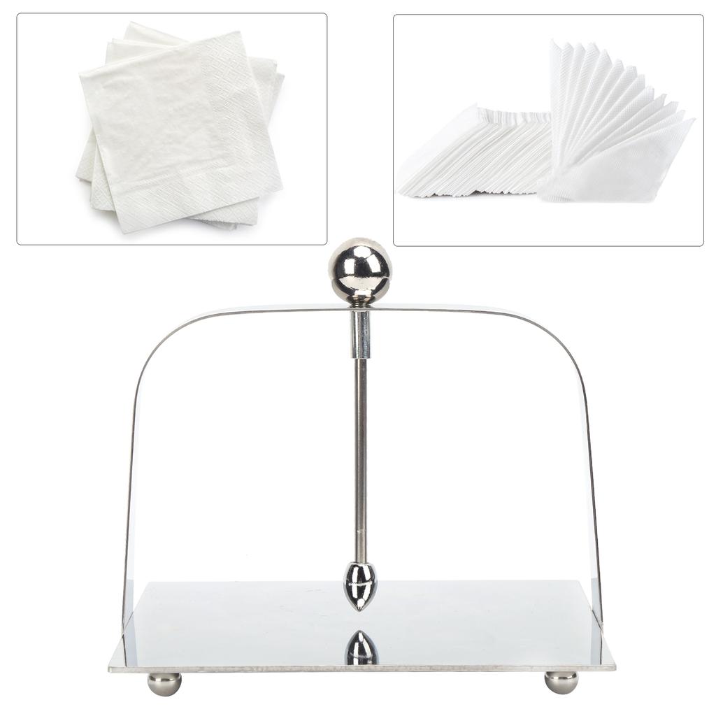 Napkin Holders AntiCorrosion Strong Stainless Steel Napkin Dispenser for Home Restaurant Kitchen Table