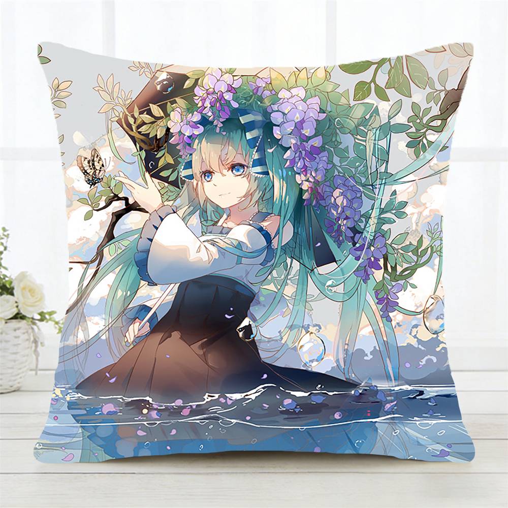 Deep Sea Girl Pillow Case Fashion Square Pillowcase Bedroom Sofa Room Ins Decoration Leisure
