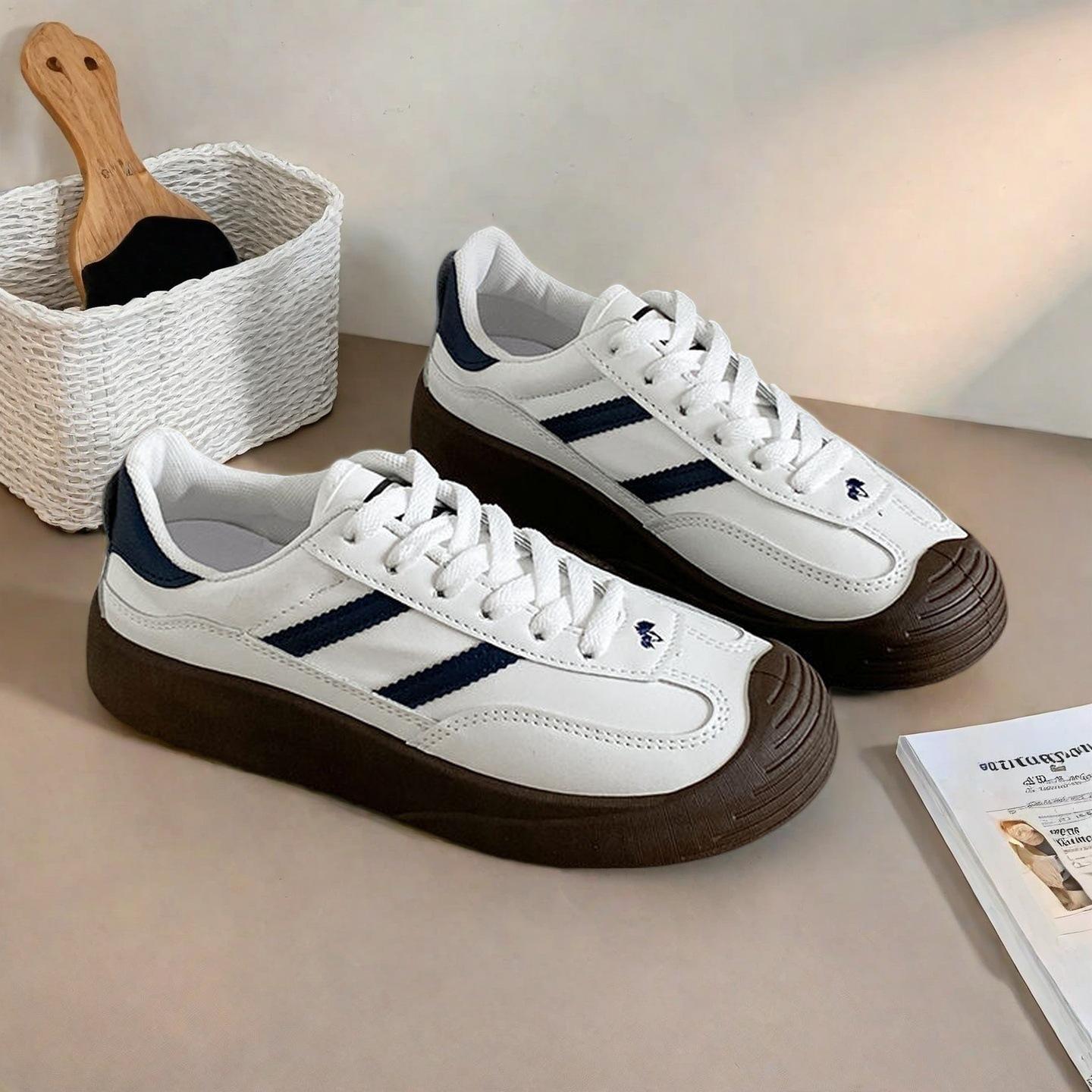 

Нишевые ретро немецкие тренировочные кроссовки женские маленькие белые кроссовки повседневные кеды инс модные уродливо милые кроссовки в гонконгском стиле спортивная обувь для внешней торговли 40