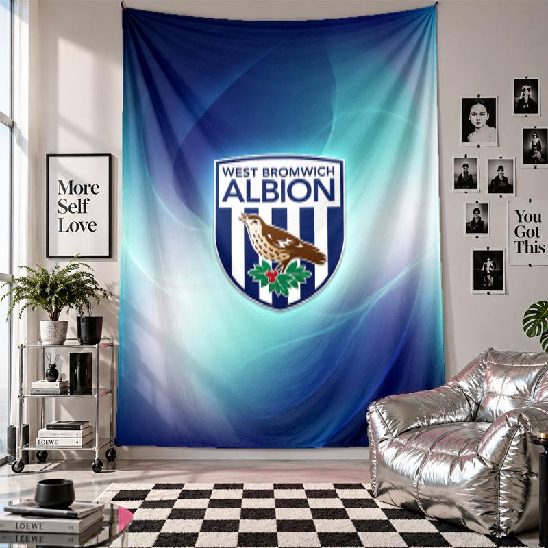 West Bromwich Albion Football Wall Tapestry Home Decor Wall Hanging Cloth for Bedroom Living Room Background