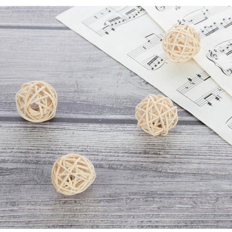 5CM White Scented Rattan Ball   Natural Plant Handmade Decoration Ball