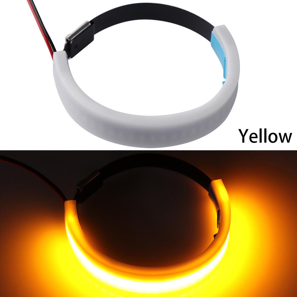 

Flexible 45mm-70mm Red/Blue/Yellow/White Motorcycle SMD LED Strip Indicator Turn Signal Light Fork жовтий