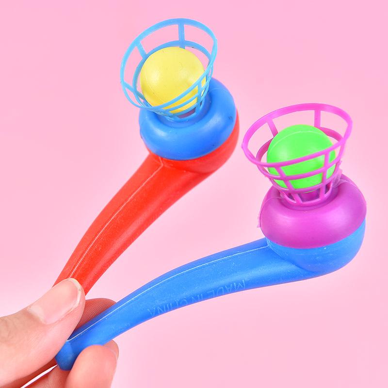 Children's Classic Floating Ball Blow Toy - Nostalgic Plastic Pipe Game