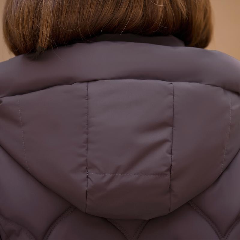 Nadměrné velikosti XL-6XL Zimní bundy Dámské svrchní oblečení S kapucí Hřejivé Ležérní Zimní kabát Dámské parky