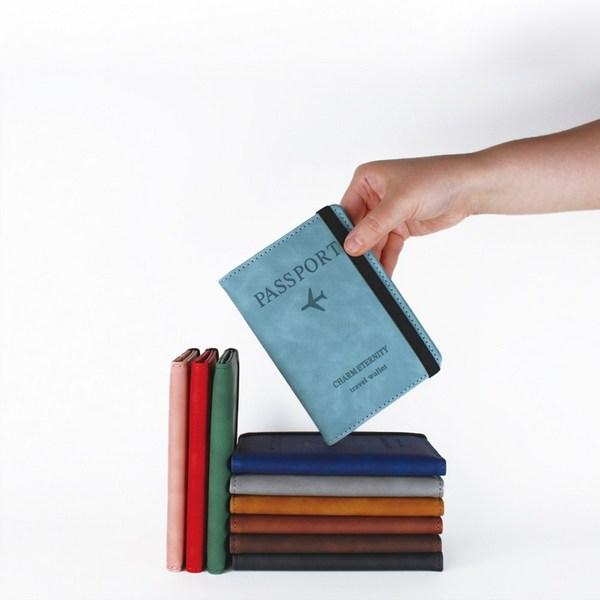 Oselle Passport Case Anti-skimming Passport Wallet Anti-hacking Name Tag