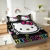 Hello Kitty Sanrio Cartoon Fitted Sheet For Children Soft Skin-Friendly Elastic Cover Cute Printing Bedding, Cover