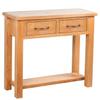 Hall Tables Console Table With 2 Drawers 83X30x73 Cm Solid Oak Wood