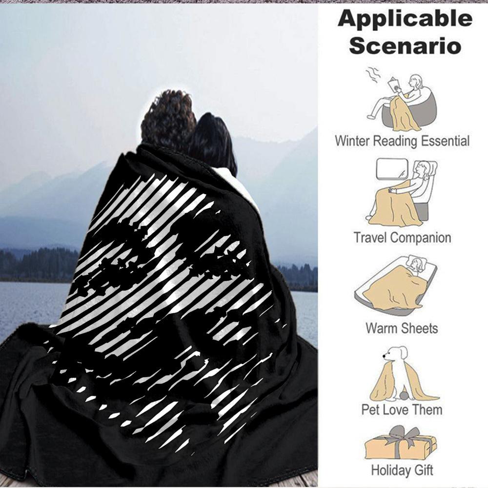 1pc Abstract Design Blanket Soft All Season Throw with Vibrant Design, Perfect for Home, Travel, and Gifts, Ideal for Naps and Camping