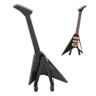 AKLOSIPY Elektrische Gitarre Miniaturmodell 14cm Musikinstrument Dekoration und Sammlerstück