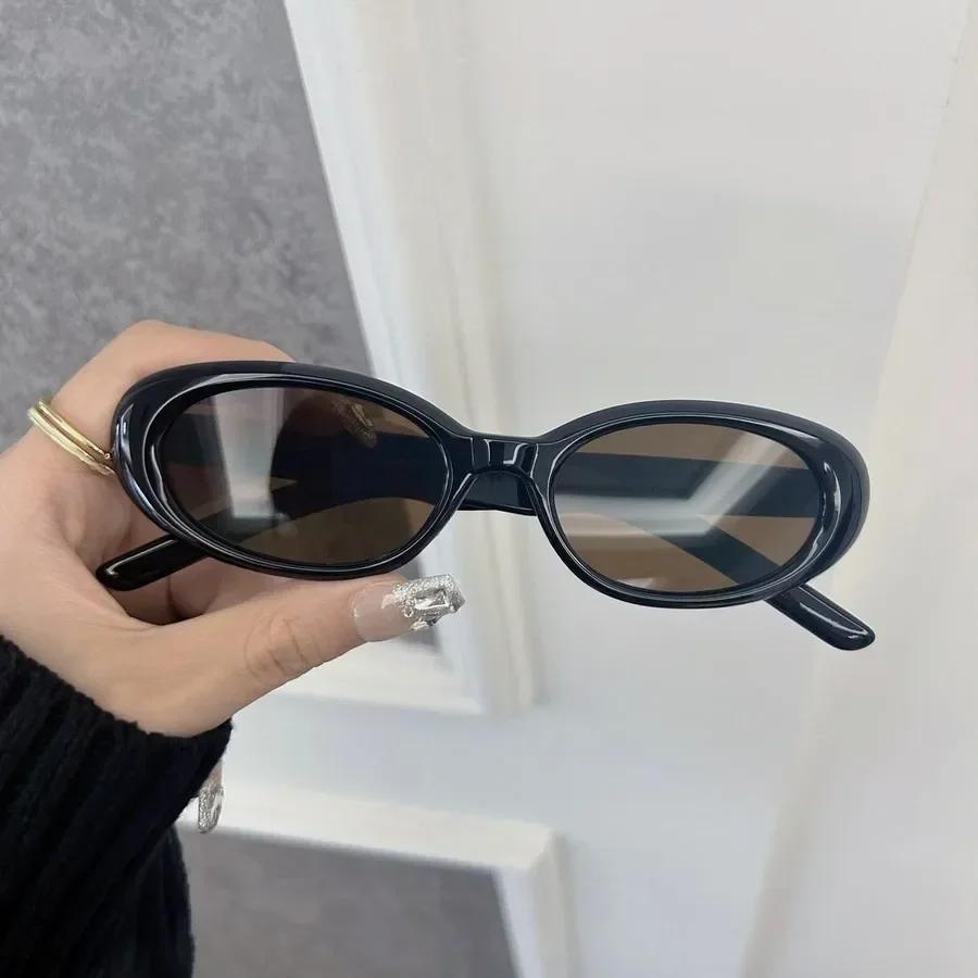 Designer Brand Oval Sunglasses Women Men Colorful Small Frame Sun Glasses Female Mirror Colors Cool Fashion