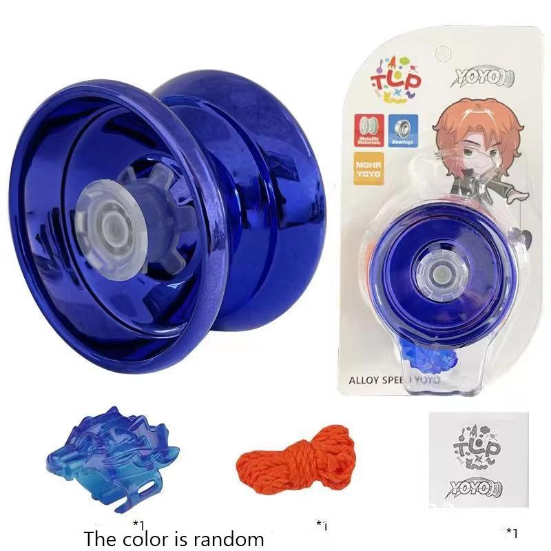Yo-Yo 1PCS High-end Professional Alloy Material Children's Hand Pull Line Toy Easy To Use