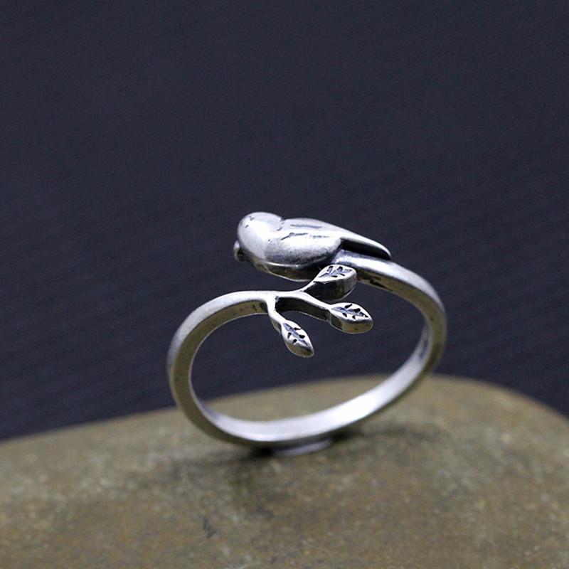 Buyee   Copper Ethnic Bird Adjustable Open Ring For Women Fashion Party Jewelry Circle Design Fine Gift