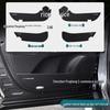 RX Carbon Fiber Leather Car Door Anti-Kick and Anti-Scratch Protective Sill Sticker