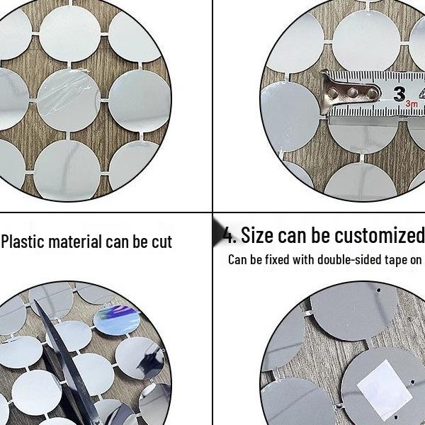 Radiant Sparkling Circular Sequin Mirror Curtain Wall for Wedding and Party Decor