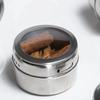 Draagbaar Stalen Magnetisch Stofvrij Kruidenblik Zichtbare Kruidenpot Cruet Zwarte Peper Komijn Zout Opslag Poeder Strooiers