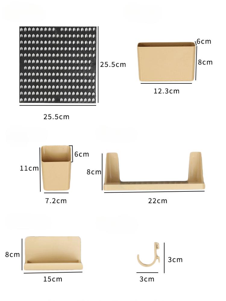 Hole-free Household Hole Board Wall Dormitory Kitchen Bathroom Wall Shelves Shelves Wall Mounted Storage Racks Partitions