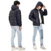 Men's Down Jacket Hooded Down Puffer Jacket Lightweight Insulated Down Jacket
