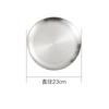 Stainless Steel Round  Food Storage Tray Korean Style Steak BBQ Buffet Plates Durable Thicken Shallow Dishes Kitchen Tools