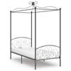 Day and Night - Day and Night Canopy Bed Frame Without Mattress Metal Grey 100x200 Cm
