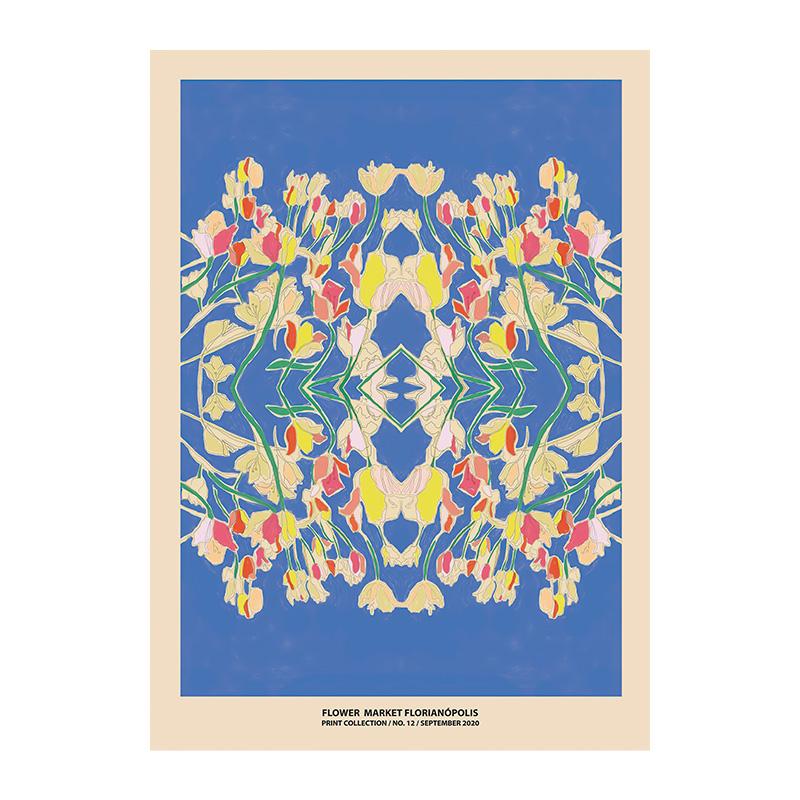 Abstract Flower Poster Printing Plant Wall Art Paris Canvas Painting Living Room Home Decoration